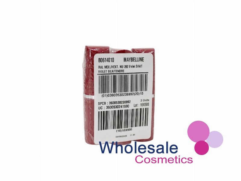 12 x Maybelline Moisture Extreme Lipsticks - 260 VIOLET SILK